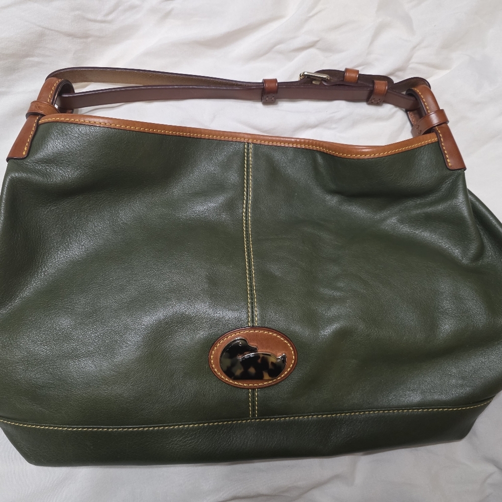 Green and Brown Leather Women's Bag Dooney Bourke Leopard